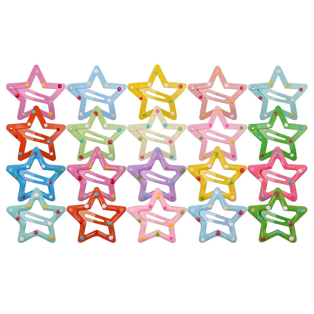 

Hairpin Star Snap Clip for Women Barrettes Tools Styling Accessories Kids Clips