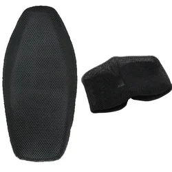 3D Sunscreen Breathable Mesh Motorcycle Seat Cushion - Anti - Slip Seat Cover (Black)