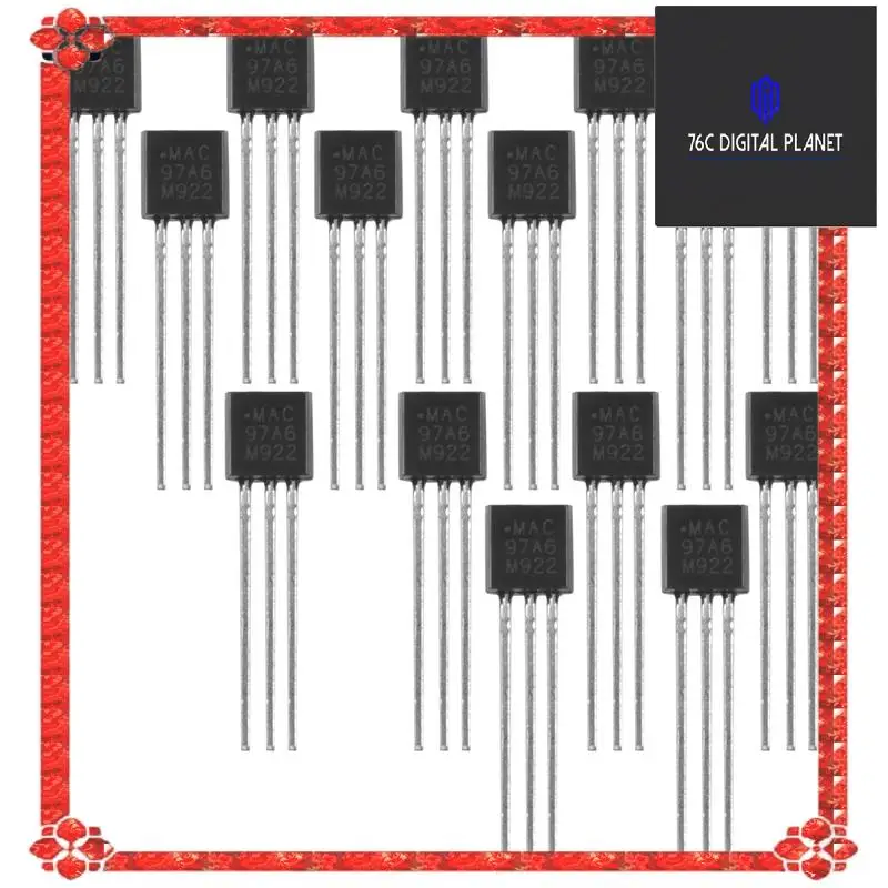 24-Hour Delivery 15 Pcs MAC97A6 97A6 Bi-Directional Triac Thyristor 600V 1A
