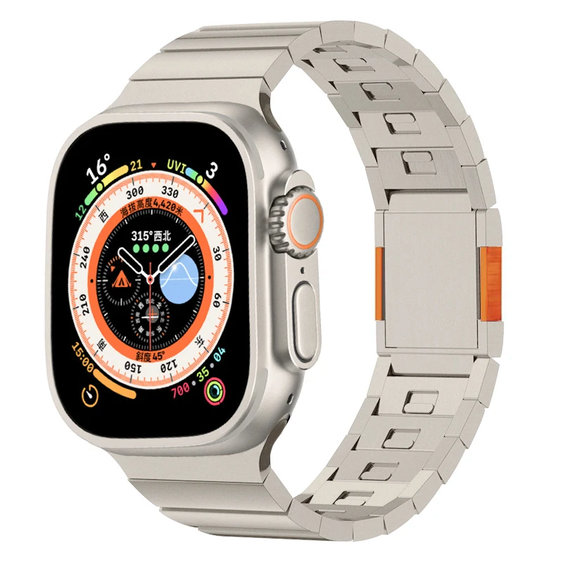 

Bracelet for Apple Watch Ultra 2 Series 9 8 7 6 Se 5 4 Stainless Steel Strap Iwatch Magnet Buckle Band Ultra 49mm 45 44 42Mm