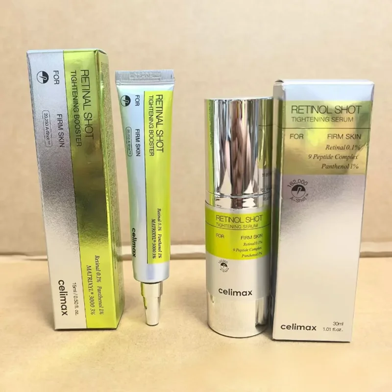 Celimax Siero Contorno Occhi al Retinolo Idratante Illuminante per Tutti i Tipi di Pelle Set Cura Viso Delicata e Nutriente Anti-Età