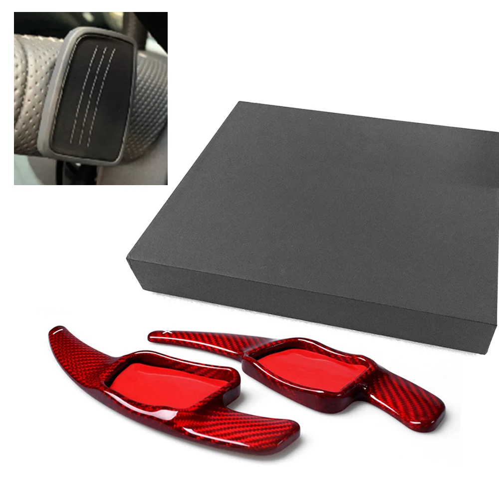 

Real Carbon Fiber Steering Wheel Extension Paddle Shift for Audi A3 A5 S3 S4 Q2 Q5 2017 & TTS A4L Q7 2016-2017 & TT 2015-2017