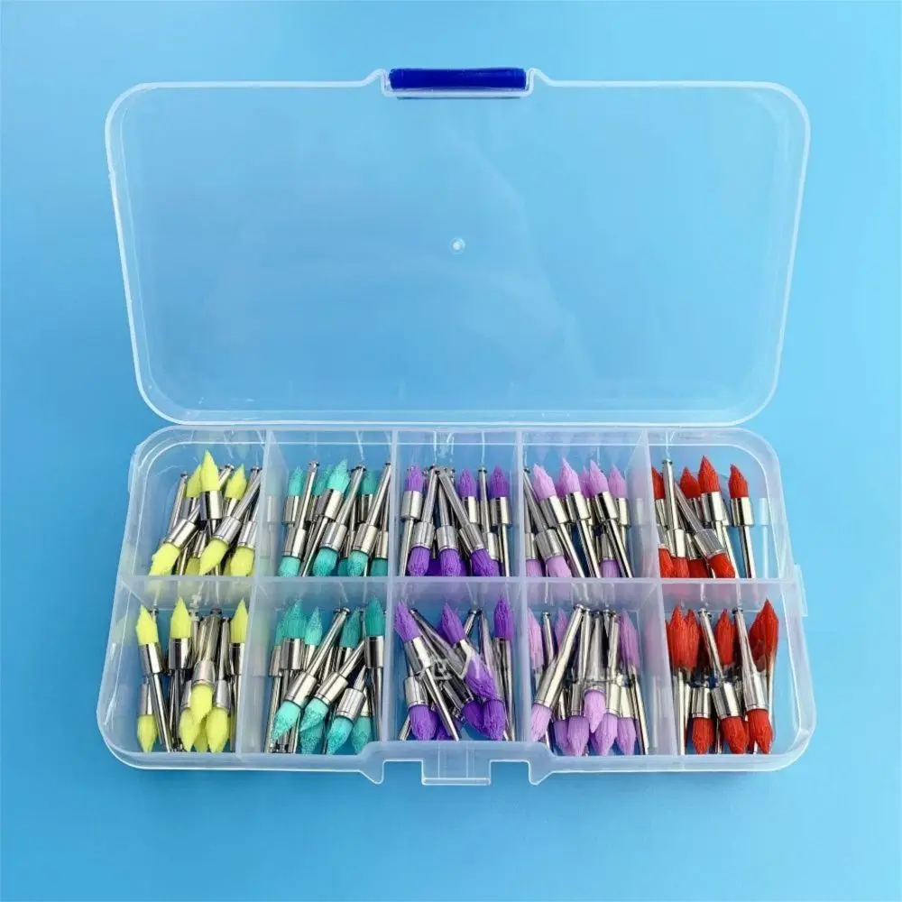Colorful Dental Polishing Brushes Nylon Bristle Latch Screw Type Polisher Accessory RA Shank Tooth Polishing Brushes Dental Care