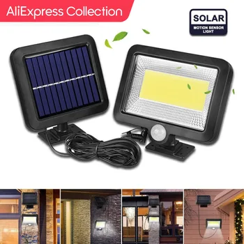 AliExpress Collection 태양광 조명 야외 정원 벽 램프 모션 센서, IP65 방수 에너지 절약 램프, 야외 안뜰 거리 베란다 등