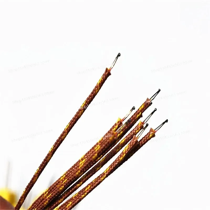 10Pcs K형 열전대 센서 GG-K-30-SLE, 온도 측정용 고온 유리 섬유 절연 와이어