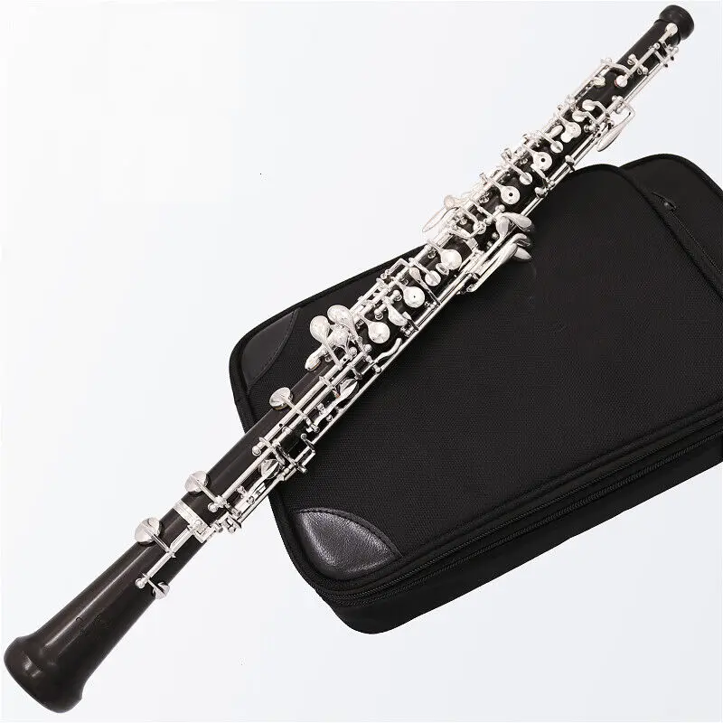 Full or semi automatic Oboe C Key Ebony Wood Top Grade Wooden Silier Keys Good Sound For Professional Player