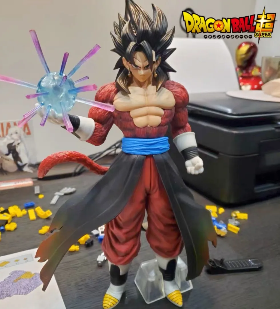

30cm Dragon Ball Gt Vegeto Figure Super Saiyan 4 Anime Figures 2 Bodies Pvc Figurine Statue Collectible Model Toy Gift