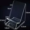 Premium Clear Acrylic Vertical Desktop Book Holder for Textbooks Magazines and Decor Space-Saving Design 4
