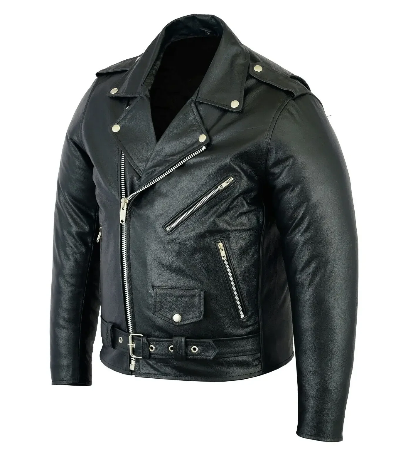 2023 Mens Fashion Leather Jacket Slim Fit Stand Collar PU Jacket Male Anti-wind Motorcycle Lapel Diagonal Zipper Jackets Men 3 9mm car motorcycle insulation bullet male