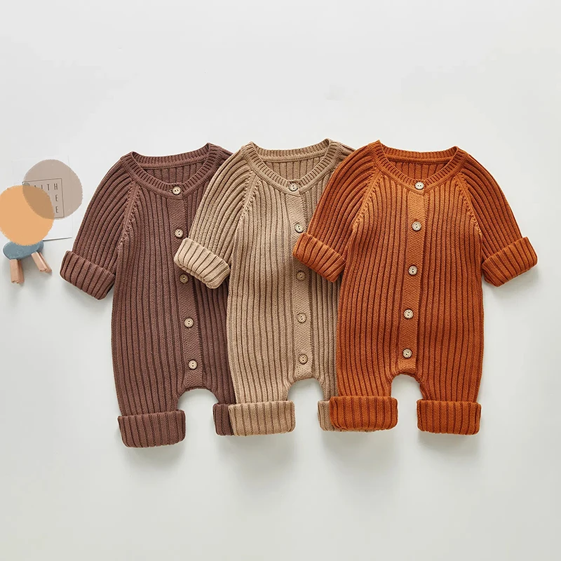 Autumn Baby Knit Romper Sweater Jumpsuit