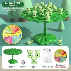 Whimsical Frog Balance Tree: Montessori Math & Parent-Child Interaction Game Toy Gift (Frog)