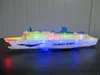 [ Funny ] Electronic Large luxury cruise ship Toy Universal rotation music light Boat model Baby toy colorful flash ocean line 3