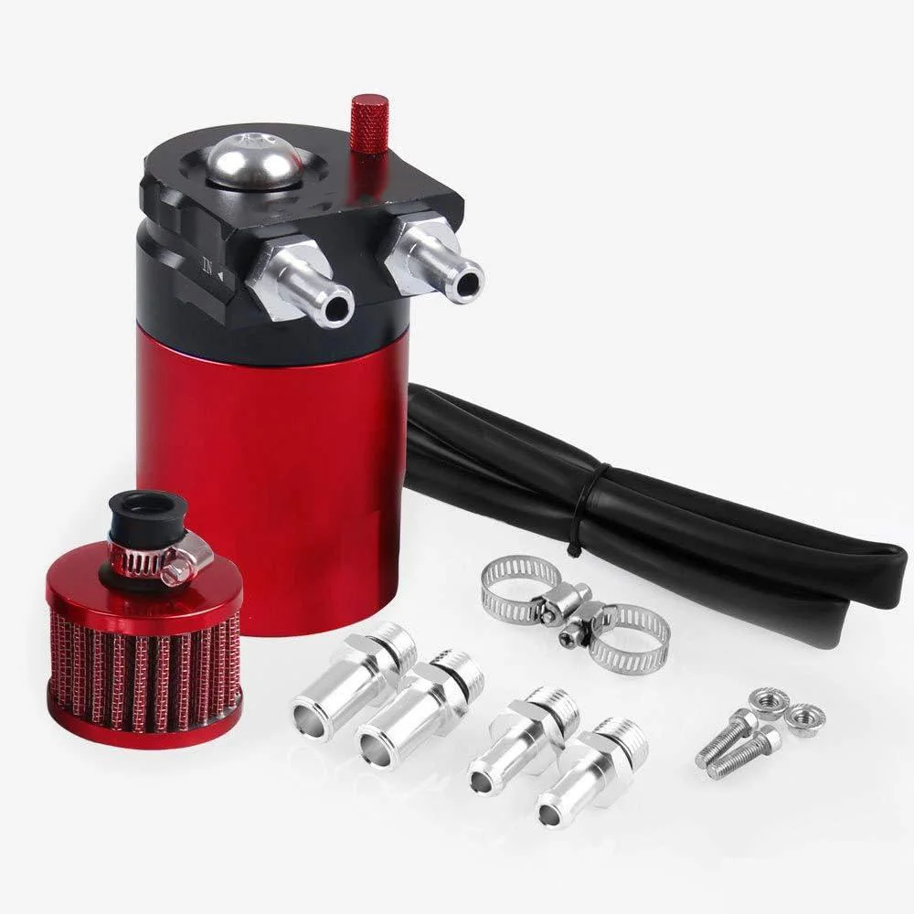 1Set Car Oil Can and Air Filter For Universal Car Models 0.3 Litre / 300ml T6061 Aluminum Premium Material Accessories