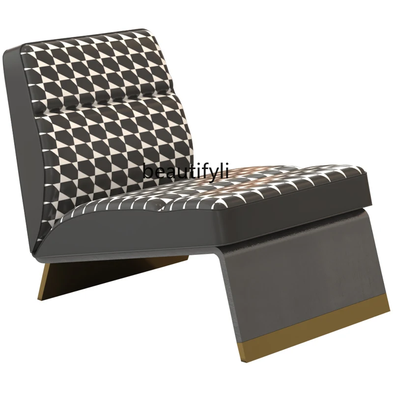 

CXH Couch Italian Chair High-End Villa Showroom Zebra Stripe Leisure Chair