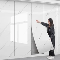 1 ม้วน 40 ซม.หินอ่อนโฟมหนาห้องนอนวอลล์เปเปอร์เลียนแบบกระเบื้องเซรามิคติดด้วยตนเองวอลล์เปเปอร์ห้องครัวกันน้ำมันสติ๊กเกอร์ติดผนัง 3