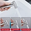 Handheld Bidet Sprayer Set 304 Stainless Steel Spray Gun Shower Handheld Toilet Bidet Faucet Sprayer Shower Nozzle Self Cleaning 3