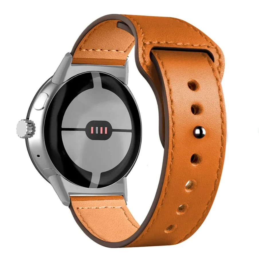 Premium Leather Replacement Strap for Pixel Watch - Stylish Wristband Bracelet
