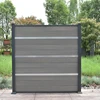Hot selling outdoor decorative aluminum frame wpc garden fence 1