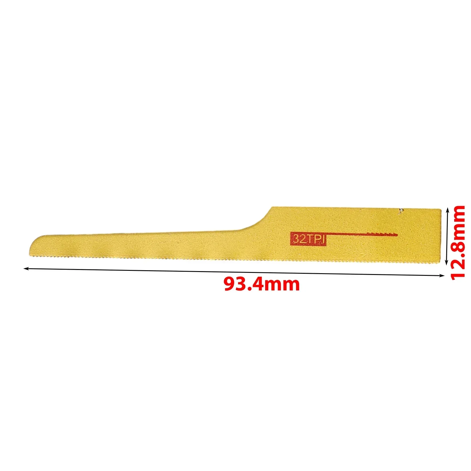 32-tooth Pneumatic Saw Blades Air Tool Gold 10Pcs For Wood Fiberglass Plastic Sheet Metals Cutting Reciprocating Saw Blades