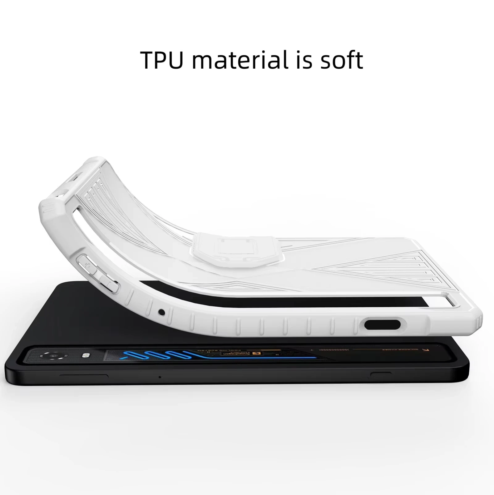 Enhanced Protective Soft Case with Bracket for Gaming Tablets - Shockproof Full Coverage TPU PC Case