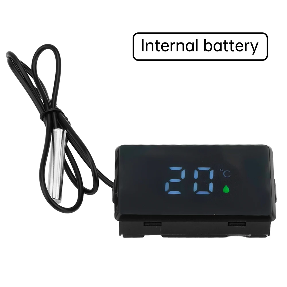0 ~ 99 ℃ elektronik termometre su geçirmez sıcaklık sensörü probu gömülü sıcaklık test cihazı ile led dijital ekran