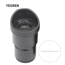 

WF10X Wide Field Eyepiece Optical Lens for Stereo Microscope 10X WF10X/20 Field of View 20mm with or without Cross Reticle