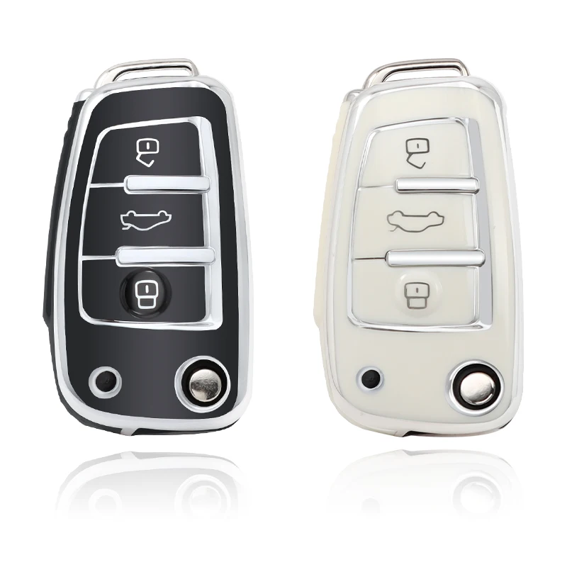 Custodia per chiave auto in TPU per Audi A1, A3, A4, A5, A6, A7, 8P, 8L
