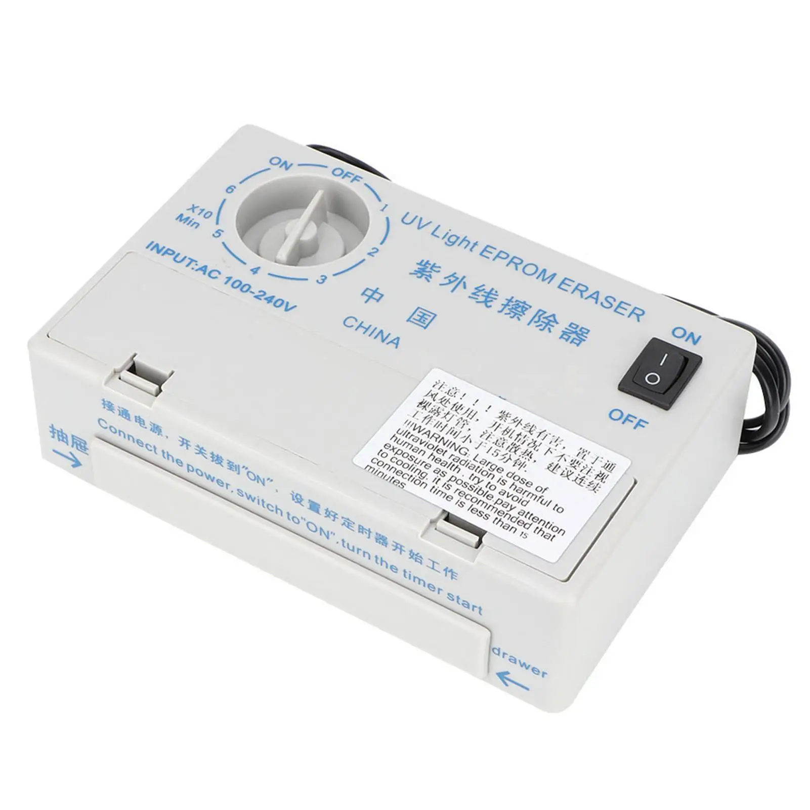 UV EPROM Eraser Dosimeter-Ultraviolet Light Erasing Timer for Semiconductor Wafers-Radiation Measurement CN Plug