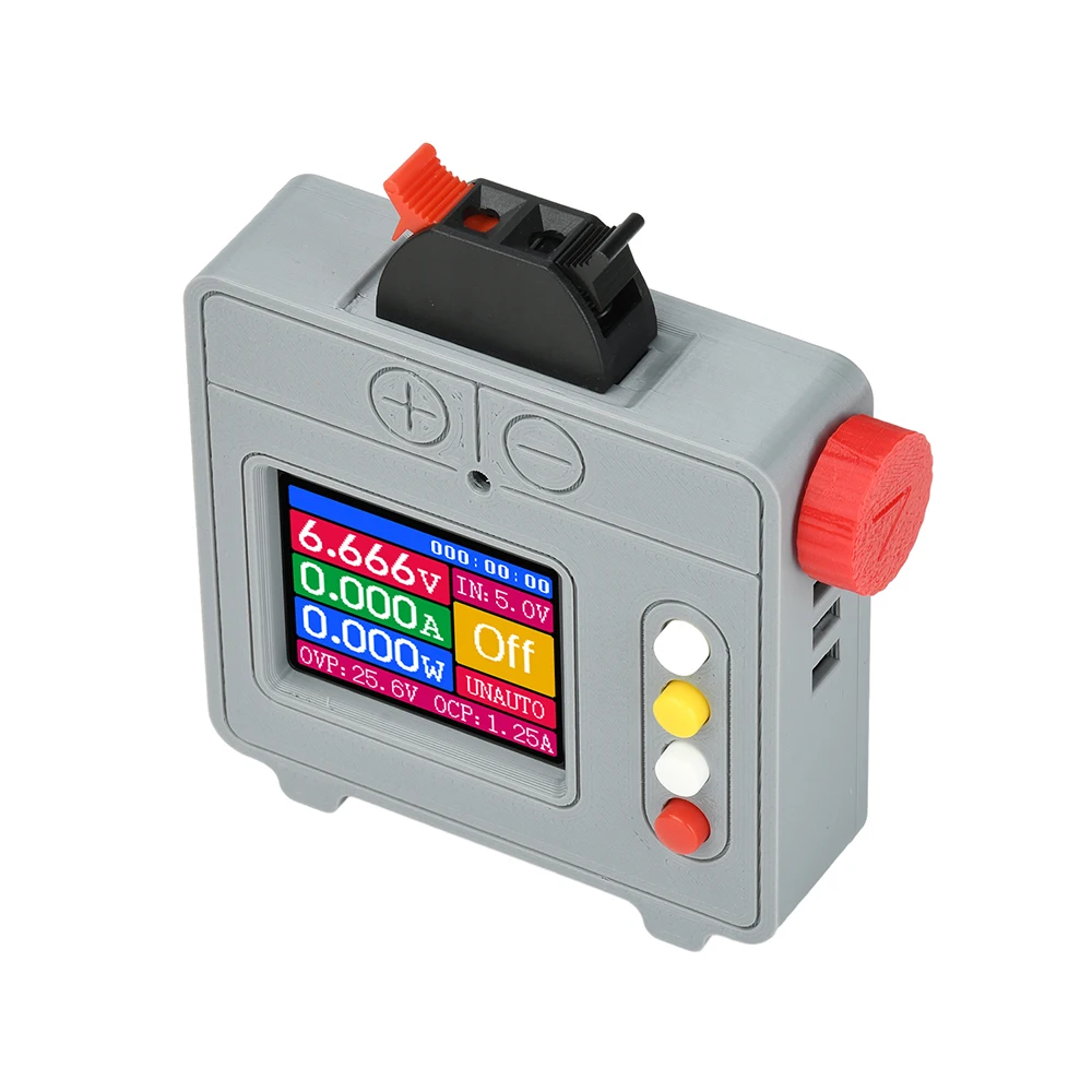 Mini Tragbares Netzteil 5W Einstellbares Buck-Boost DC-DC Modul mit HD-Farbdisplay für Elektronik-Debugging