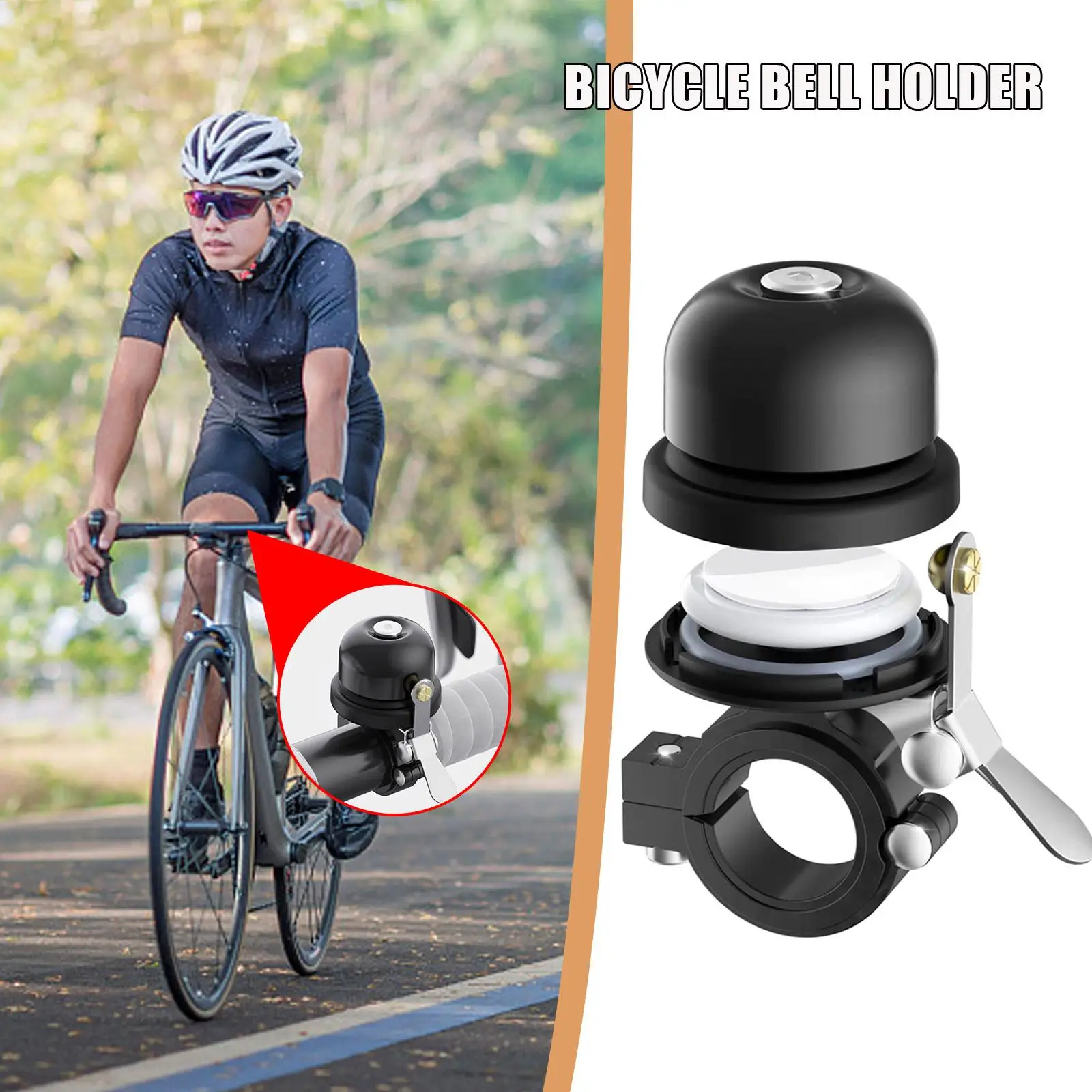 Sonnette de vélo lieu secret traqueur GPS vélo - Airtag vélo caché