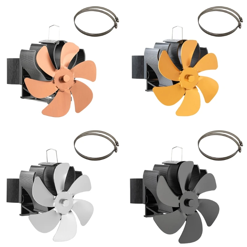 

A2UD Eco-friendly Fireplace Fan Heat Powered Stove Stove Fan for Wood Burning