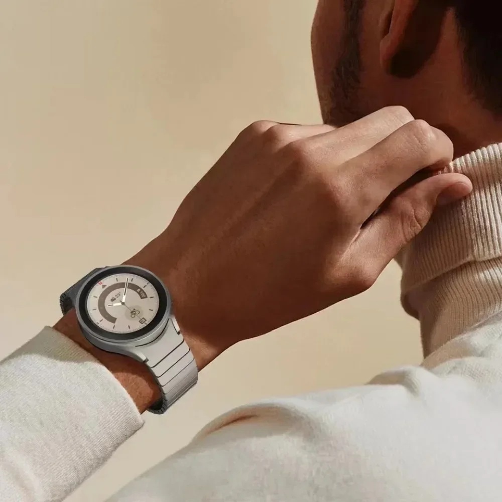 Premium Stainless Steel Metal Watch Strap - Adjustable Band