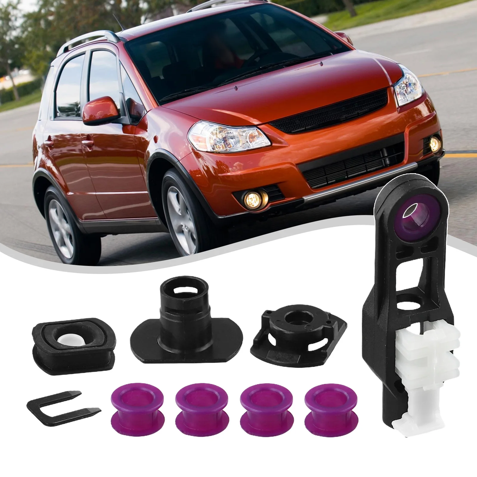 Car Shifter Cable Bushing Fits For Suzuki Swift Gear Lever End Linkage Connector Grommet Gear Cable Shift+cable Rubber Sleeve
