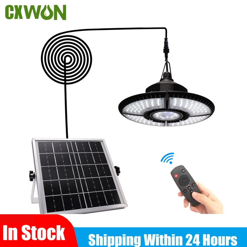 Lampada A Sospensione Solare Per Esterni Per Interni Split Temporizzazione Remota Lampada Solare Dimmerabile Luce Solare Pieghevole Per Garage Da Giar