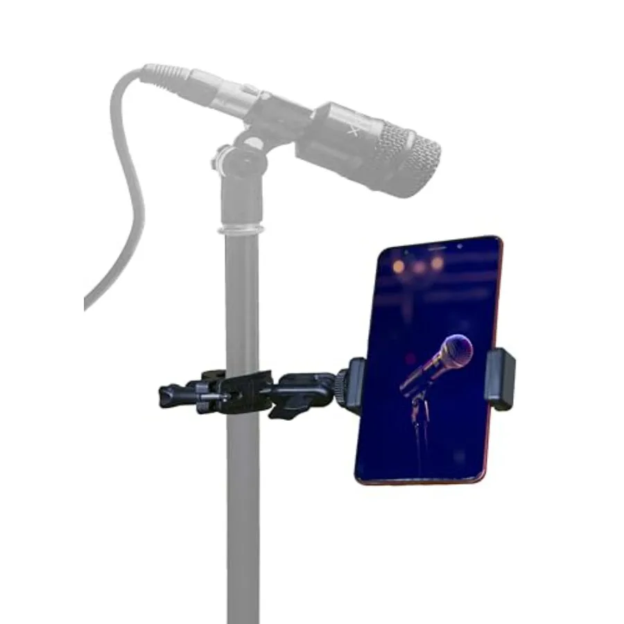 Universal Smartphone Holder for Mic Stand 360 Swivel