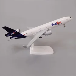 20cm Diecast Alloy Metal Airplane Model with Wheels and Landing Gear (Fedex)