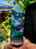 Beautiful large natural color fluorite tower crystal wand Reiki healing 4