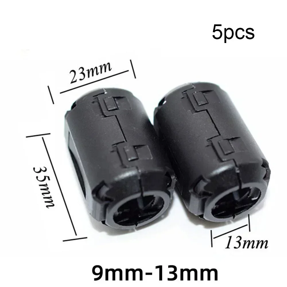 Cable Filter Cable Noise Suppressor 5pc Anti-interference Snap Ferrite Filter Cable Ferrite Core Choke Clip EMC Inner Diameter 3.5/5/7/9/13mm Degaussing Filter