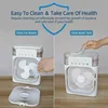 Portable 3 In 1 Fan AIr Conditioner Household Small Air Cooler LED Night Lights Humidifier Air Adjustment Home Fans Dropshipping 6