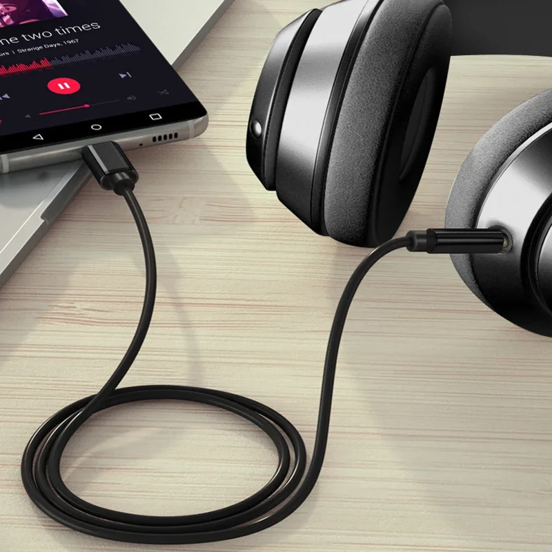 Type C Audio Adapter Usb Type C To 3.5mm Aux Audio Cable Headset Speaker Headphone Jack Adapter Car Aux for Samsung S20 Plus Note 20 S21 Ultra Tab S7