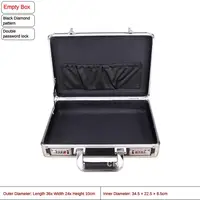 Portable Small Size Aluminum Toolbox with Lock and Password Suitc 2