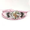 Melanie Martinez Fairy Girl Y2K Pink Leather Bracelet Glass Cabochon Button Multilayer Bangles Wristband Gift 3