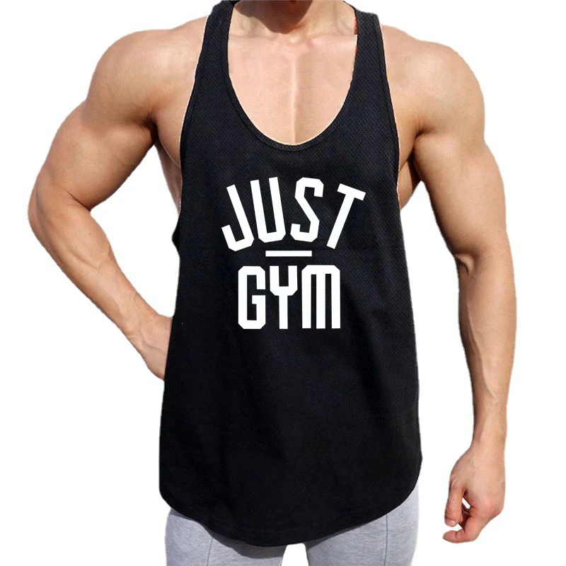 

Bodybuilding Stringer Tank Top Men Gym Workout Fitness sleeveless shirt Male Summer Mesh Undershirt Singlet Vest Brand Clothing