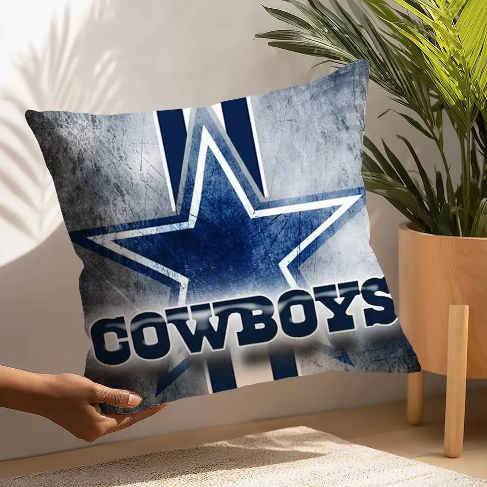 Rugby D-DallaS C-CowboyS Kissenbezug, Plüschstoff, weicher Kissenbezug, doppelseitiger Druck, Kissenbezug, Haushaltsgeschenke – Detail 15