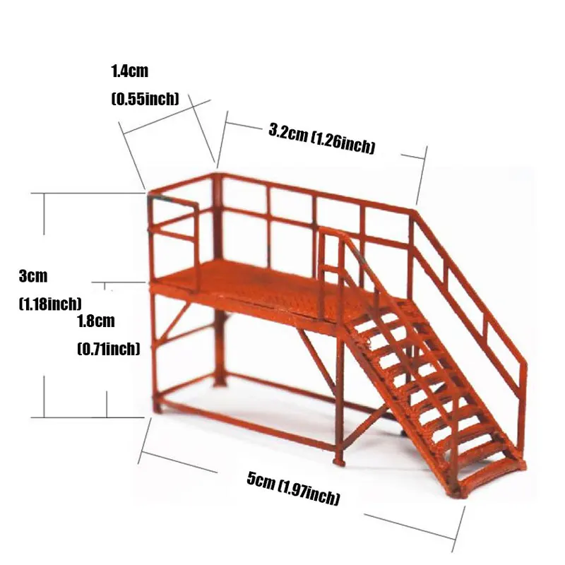 1/87 HO Scale Train Boarding Ladder Model Train Scene Model DIY Sand Table Scene layout Train Model Accessories Hobby Toy - Image 6