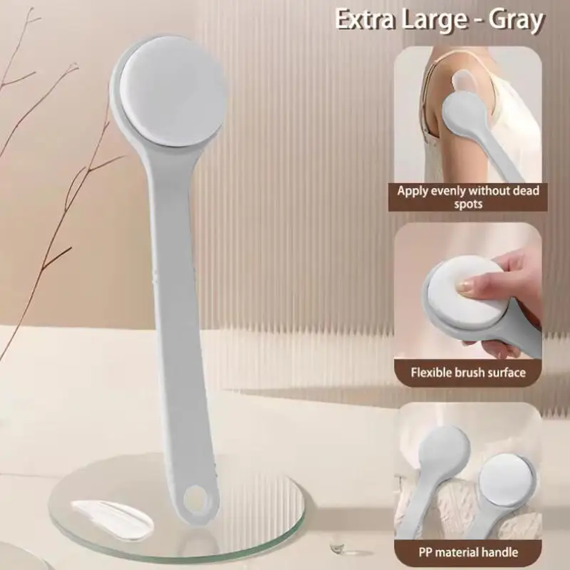 1Pc Multi-Function Lotion Sunscreen Ointment Applicator Long Handle Body Cleaner Shower Brush Sunscreen Beauty Back Applicator