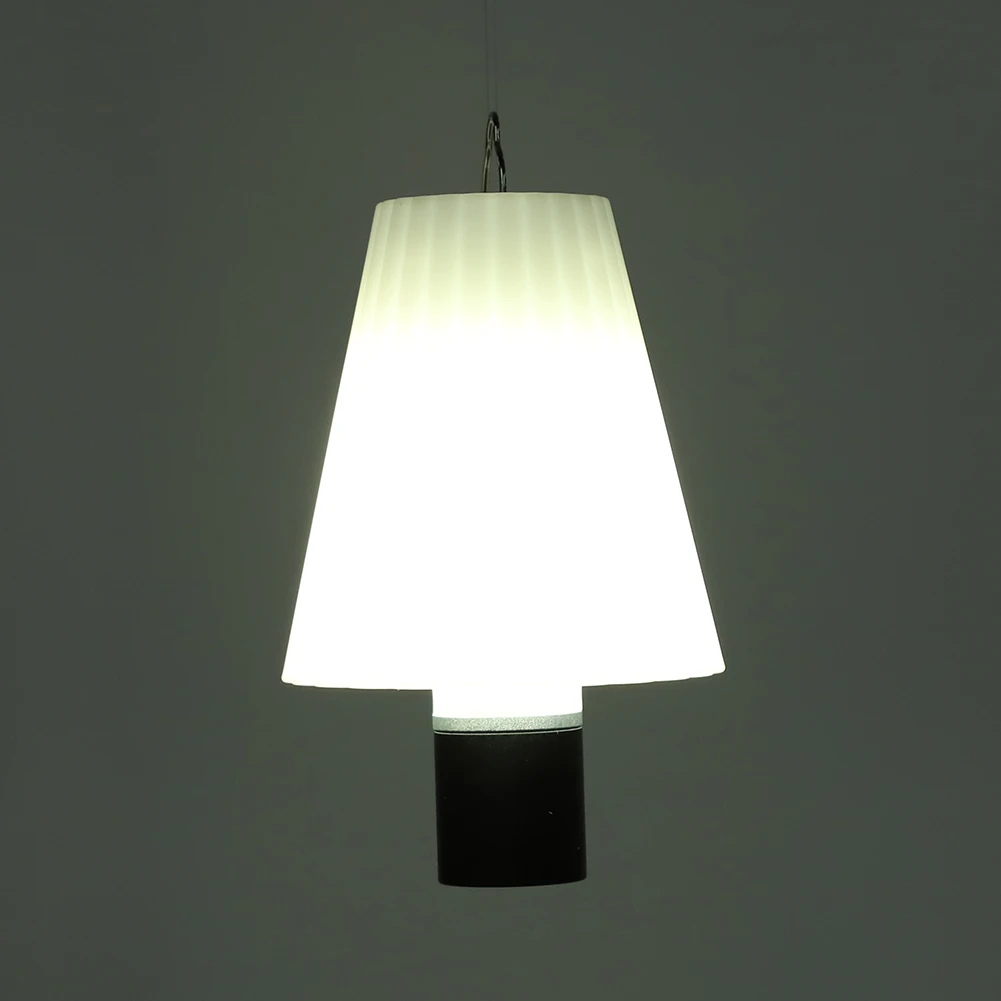 Camping Light Lampshade with Top Handle Small Torch Lampshade White Plastic Floor Lamp Cover Hangable for Outdoor Travel