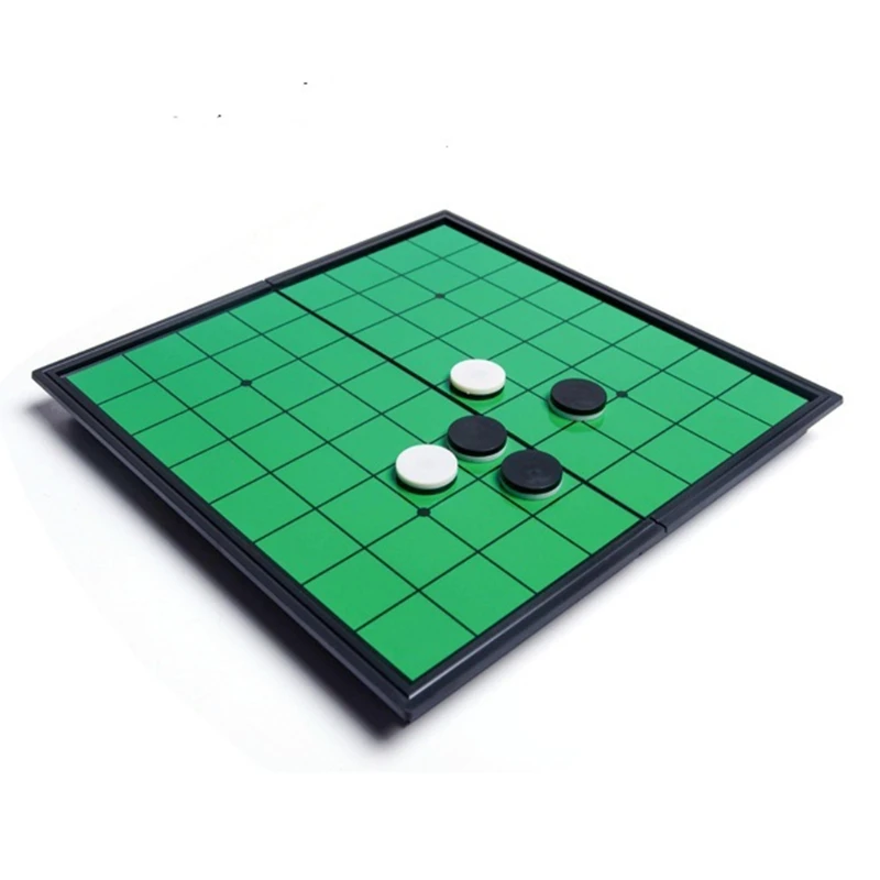 

Games Reversi Strategy Board Game 9.84 Inch Board with Folding Magnetic Board Reversi Pieces Set for Home Travel Game