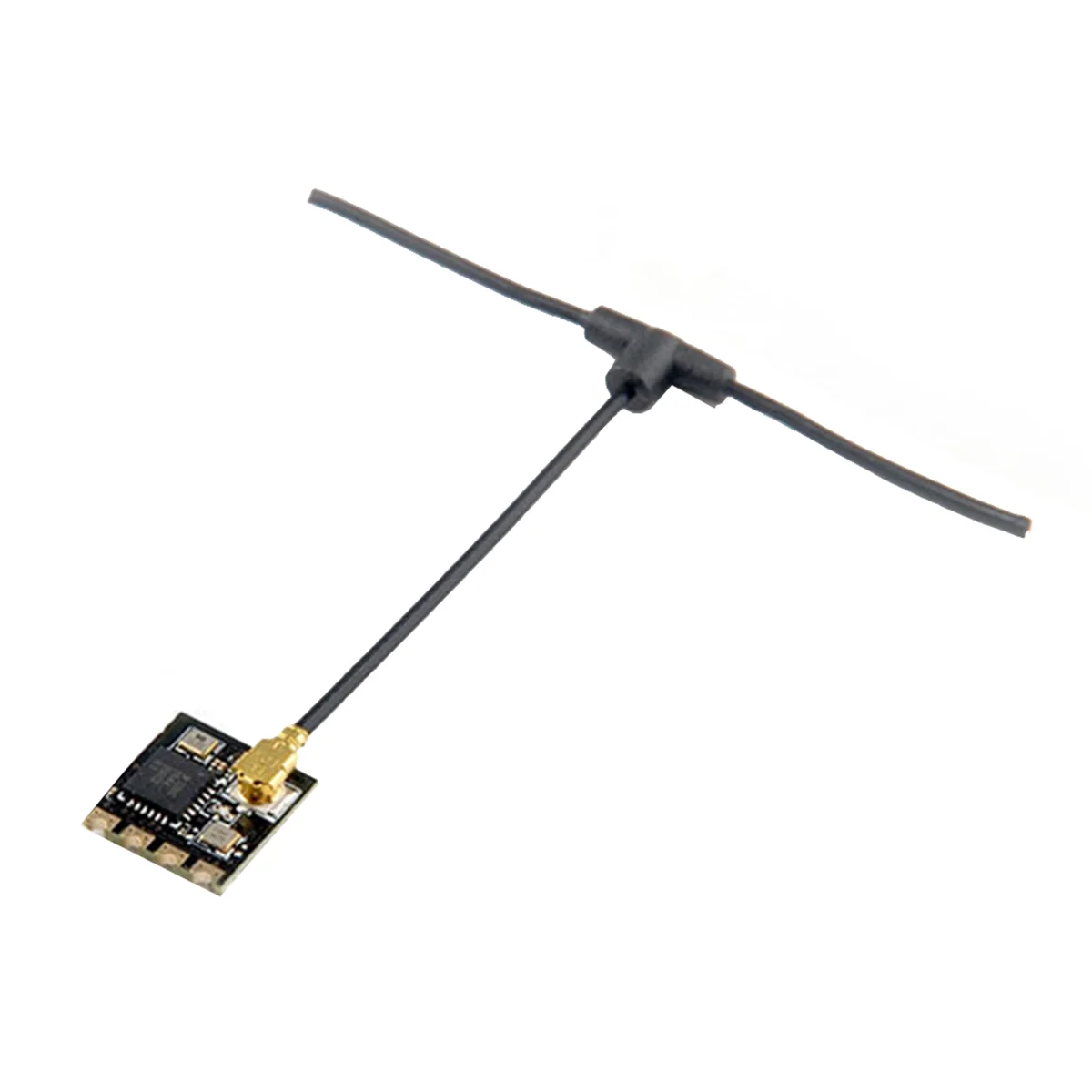 Installation du récepteur ELRS EP1 2.4GHz sur un drone FPV avec connexions soudées.
