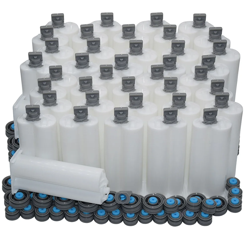 40pcs50ml21CartridgesEmptyDualBarrelEpoxyABGlueTubewith